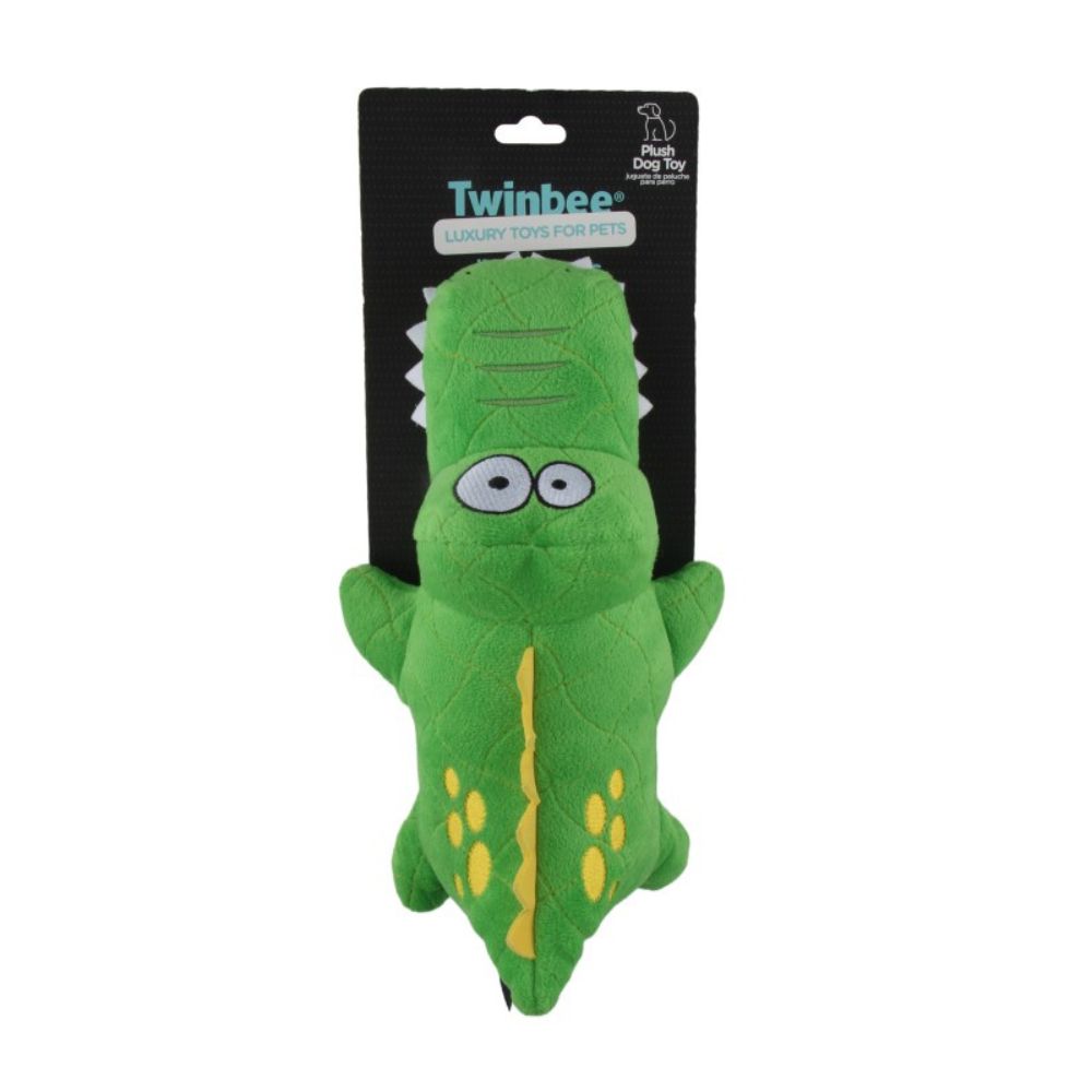Twinbee Cocodrilo Acolchado Resistente para Perro