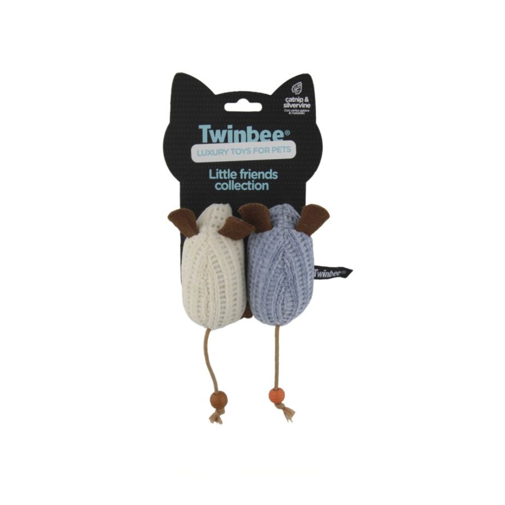 Twinbee Pareja de Ratones para Gato