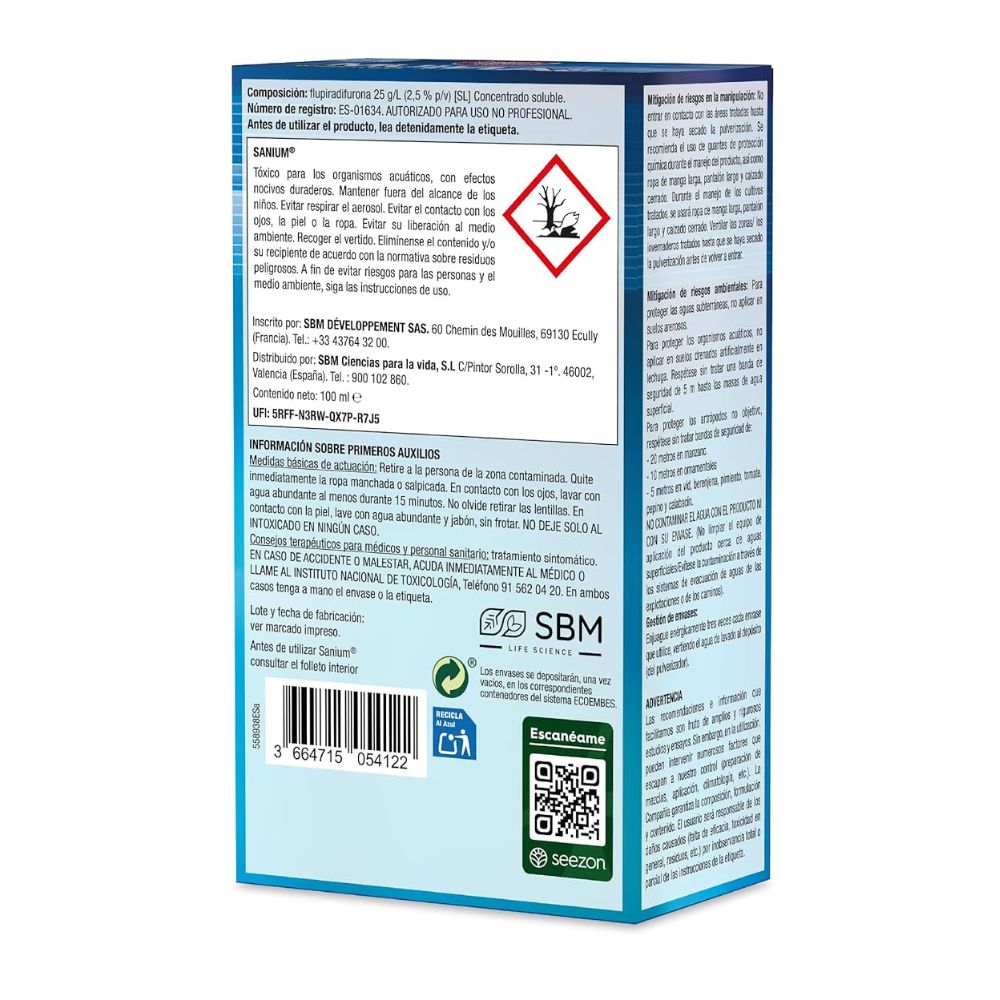 Sanium Insecticida Sistémico 100ml