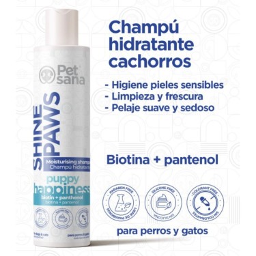 Shine Paws Puppy Shampoo 300ml - PetSana cuidado cachorros