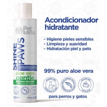 Shine Paws Aloe Vera acondicionador 300ml - PetSana para perros