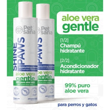 Shine Paws Aloe Vera acondicionador 300ml - PetSana para perros