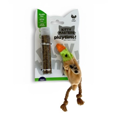 Kitty Masters Pato con Catnip 9,9x2cm