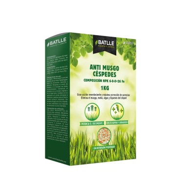 Fertilizante Anti Musgo Césped BATLLE 1kg
