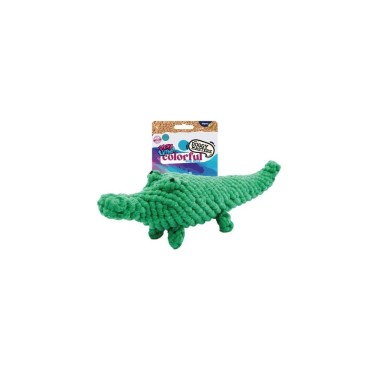 Doggy Masters Colorful cocodrilo verde de yute 30 cm