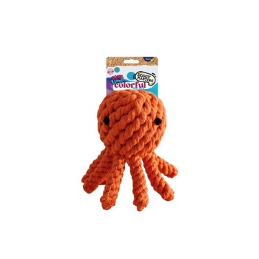Doggy Masters Colorful pulpo naranja de yute 13 cm