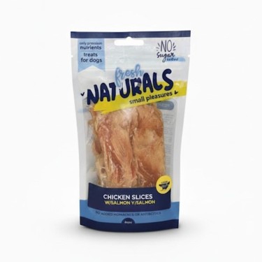 Fresh Naturals láminas de pollo 100 g en Tucan