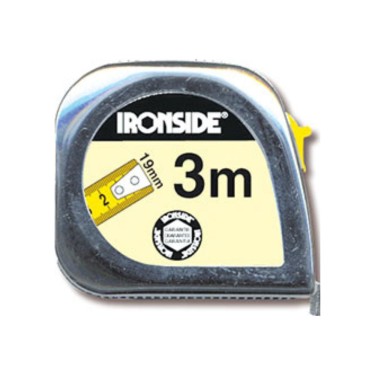 Flexometro ABS/Cromo 3 m x 19 mm Ironside en Tucan
