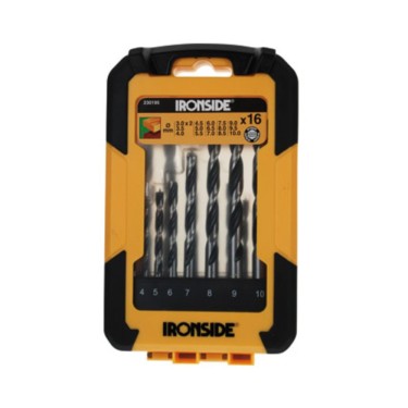 Juego brocas madera 16 piezas 3-10 mm Ironside en Tucan