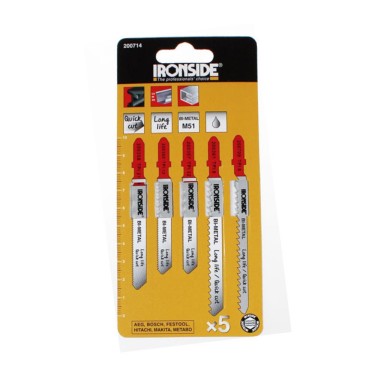 Hojas sierra calar metal PVC 5 piezas Ironside en Tucan